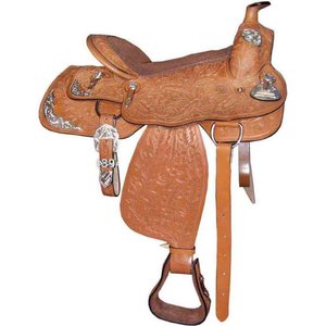 QUIERE VENDER Sillines de CUERO tallado Western show CON TALLA COMPLETA Y HERRAMIENTAS EN DÓLAR 65 TALLA 14 15 16 17 18 - Product Image 1