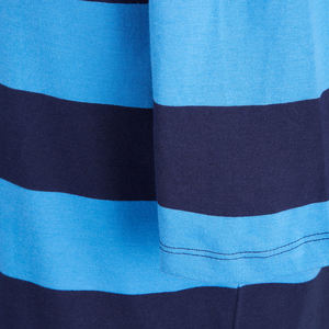 Las últimas camisetas de los hombres de la moda del OEM doble color rayado 100% algodón mejor material Casual Street Wears camisetas - Product Image 4