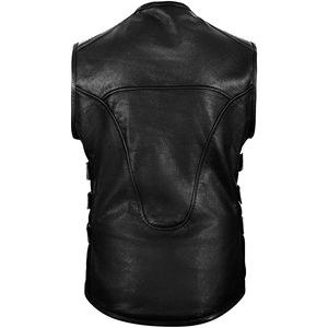 Women's Custom Made Motorbike <b>Leather</b> <b>Vest</b> Genuine Cowhide Streetwear Embroidery for Motorcycle <b>Biker</b> Rider Auto Racing Sets - Product Image 6