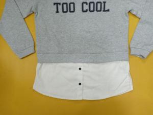 Sweat-shirts à manches longues et col rond pour filles, style élégant, dernières tendances, surplus d'usine, lots de stock du Bangladesh - Product Image 3