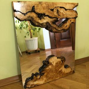 Timeless Spark Handmade Hornbeam Wood <b>Mirror</b>, Wooden Frame, Quality <b>Mirror</b> - Product Image 1
