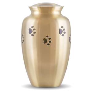 Hot Sale Gold Paw <b>Pet</b> Print Pink Heart Keepsake Cremation for Ashes - Product Image 5