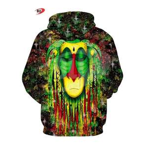 Sweat à capuche en molleton de coton et polyester de haute qualité, impression par sublimation intégrale, sweat à capuche personnalisé, sweat à capuche tendance pour hommes - Product Image 2