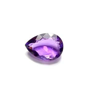 Pièce de 20 carats Améthyste naturelle Cabochon en pierre taillée à facettes en forme de poire 23X16MM Gemstone - Product Image 5
