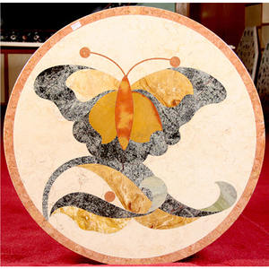 Mesa de centro de mármol antiguo, hecha a mano - Product Image 1