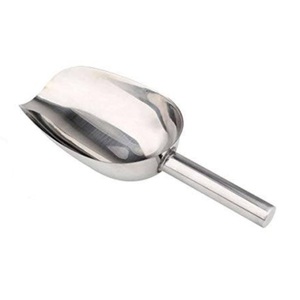 <b>Stainless</b> <b>Steel</b> Metal <b>Ice</b> Tea Sugar Rice Coffee Bean <b>Cube</b> Shovel Scoop Decorative Bar and Hotel Aluminium <b>Ice</b> Bucket Scoop - Product Image 1