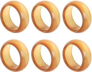 Soporte de resina epoxi de alta calidad para servilletas, anillo de tela y forma hexagonal con diferentes tamaños y soporte de tela de color, producto en oferta - Product Image 6