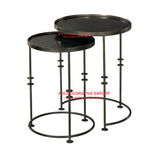 Mesa lateral de aluminio fundido hecho a mano para decoración del hogar, nuevo diseño de sala de estar de lujo para la venta - Product Image 3