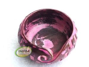 Bol de fil en bois exclusif fait à la main avec une incrustation complexe de travail Style simple épaisseur de 3mm - Product Image 4