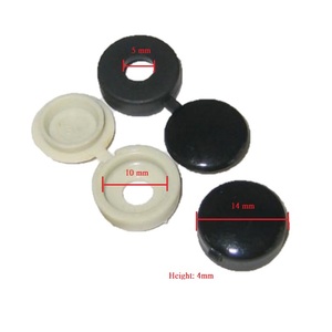 screw flip round screw plastic flip screw top cap - Product Image 2