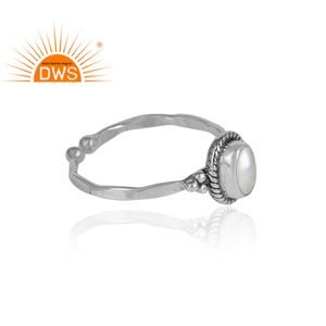 Bague en pierre précieuse naturelle blanche pour femmes, bijou ouvertes, en argent Sterling 925, idéal comme cadeau, nouvelle collection - Product Image 2