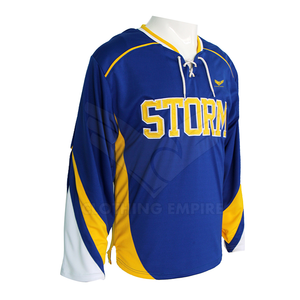 Dblue-uniforme de hockey sobre hielo por sublimación, patrón de costura - Product Image 3