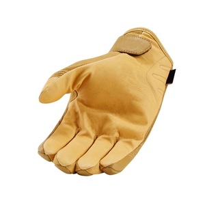 Guante marrón para motocicleta Pantalla táctil Vintages-Cuero Mujeres Bikers Dedo completo Guantes de carreras de motos - Product Image 2