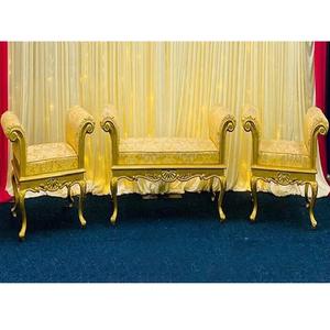 Mehndi noche etapa asientos sofá Conjunto elegante salón de boda Chaise muebles moderno sin respaldo del sofá para la boda - Product Image 1