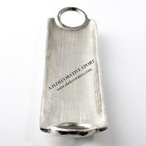 Plateau de luxe en marbre blanc métal or fini poignées uniques avec Base à pieds pour servir le jus - Product Image 6