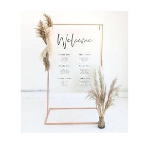 Soporte de exhibición de bienvenida de diseño atractivo en Metal Color oro rosa Soporte de bienvenida para accesorios de decoración de boda - Product Image 2