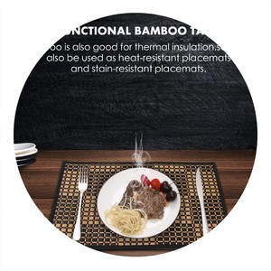 Best Selling Modern <b>Bamboo</b> <b>Placemat</b> Handmade Woven Round Table Pad Decorative for Home Manufactured in Vietnam - Product Image 6