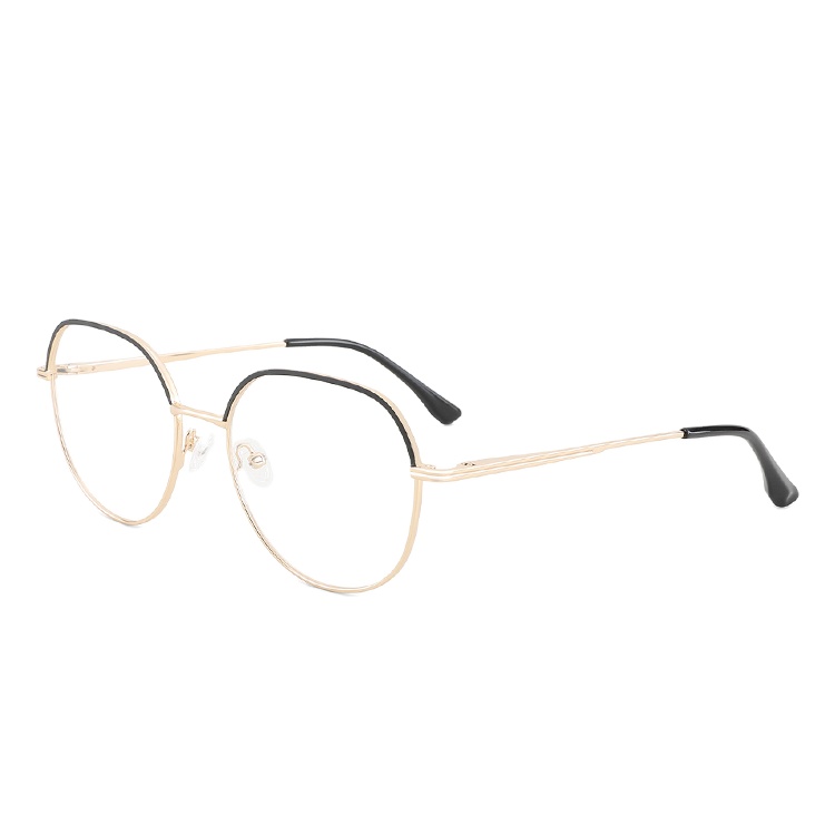 frame eyewear metallic optical glasses frames wholesale new designer glasses metal gold temple tips eyewear metal brand unisex