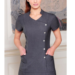 Uniforme de hospital unisex con múltiples bolsillos, cuello en V personalizado - Product Image 5