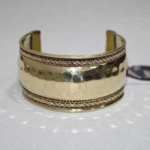 Tradnary Customize Design Brass <b>Cuff</b> <b>Bracelet</b> With Copper Material for Women Woven <b>Fashion</b> in Latest Design and Wholesale Price - Product Image 1