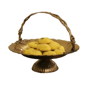 Ensemble de trois bol à fruits plaqué or bol à salade décoratif fait à la main forme personnalisée vaisselle décoration bol de service en métal - Product Image 6