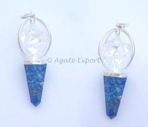 Merkaba étoile Agate pendule pendentifs sculpté à la main Feng Shui amour gravure pierres précieuses pendentifs de guérison décoration de la maison en gros - Product Image 2