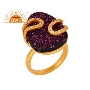 Anillo de plata de primera ley y Circonia cúbica para mujer, sortija, plata esterlina 18, Circonia cúbica, Zirconia, circonita, zirconita, zirconita, color dorado, 18k - Product Image 1