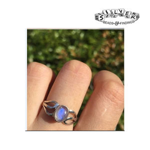 Anillos de plata esterlina superventas de La India al por mayor con diamantes de acero inoxidable y joyería de acero con forma de mariposa disponible para exportación - Product Image 1