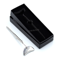 Miroir à cils de qualité supérieure, forme demi-lune, poignée confortable, outils d'extension de cils, couleur personnalisée, acier inoxydable sans rouille, sur mesure