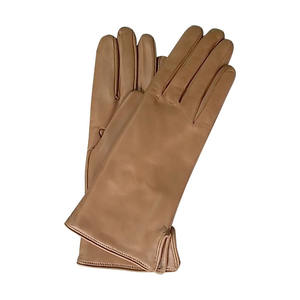 Guantes de cuero marrón personalizados para mujer, de piel auténtica, talla adulta, cálidos, a la moda, para invierno, gran oferta - Product Image 6