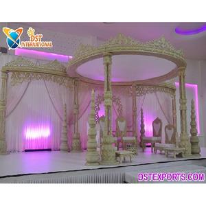 Elegantes Mandaps para Ceremonias de Boda Indias, Mandap Taj para una Gran Decoración de Boda India, Mandap Surya para Bodas Indias al Estilo Bollywood en EE. UU. - Product Image 1