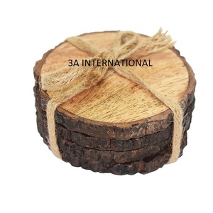 Posavasos de Material de madera de alta calidad estándar para taza caliente, accesorios de protección, posavasos decorativo de mesa impreso - Product Image 3