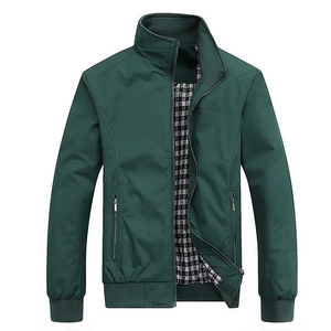 Chaqueta de Motociclista para Hombre, Corte Ajustado, Estampado Verde, Cuello Alto, Cierre de Cremallera, Estilo Casual, Material de Poliéster, Impermeable - Product Image 4