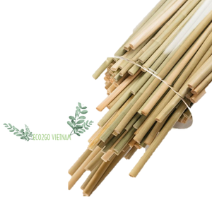 Pailles d'herbe naturelles personnalisées, 12 pièces, pour une consommation saine, fabriquées au Vietnam, ec2go, vente en gros - Product Image 1