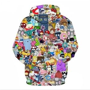 High Quality 3D Printed Sweatshirt <b>Hoodies</b> for <b>Men</b> and Women Funny Hip Hop Streetwear Winter Polyester/Cotton Material - Product Image 2