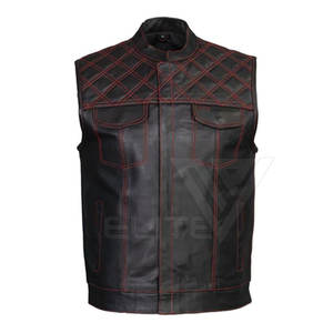 Gilet en cuir décontracté pour homme, taille personnalisée, coupe-vent, respirant, séchage rapide, haute qualité, imperméable, vêtement d'extérieur d'hiver, couleur personnalisée - Product Image 2