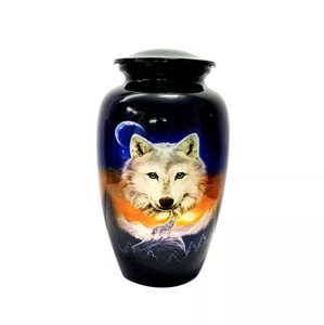 Nouvelles urnes de crémation humaines adultes en métal commémoratif solide classique Style européen - Product Image 5