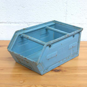 High Quality <b>Vintage</b> Iron Rectangle Utility Bins Detachable Office Organizer - Product Image 1