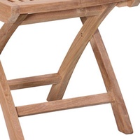 Hochwertiger Langlebiger Moderner Massivholz-Teak Madison Fußhocker Klappbar für Garten, Terrasse, Park, Hotel und Villa