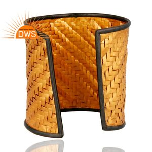 Bracelet tendance 2026 en argent sterling plaqué or avec pierres naturelles CZ pour femme - Fabricant de bijoux - Product Image 3