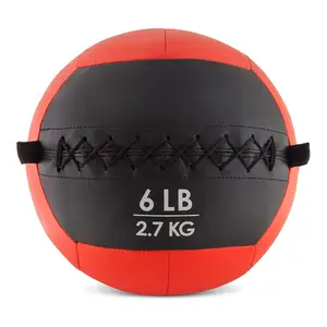 Hot Sale Durable PU Leather Soft Medicine Wall Ball For Weight Training