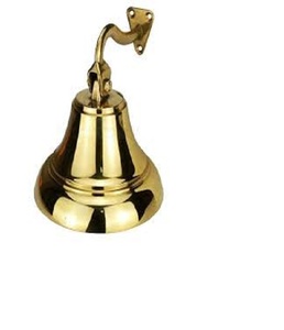 Best quality Brass Round Head Pooja Wooden Grip Spiritual Puja Bell Ghanti for Poojan Purpose - Product Image 1