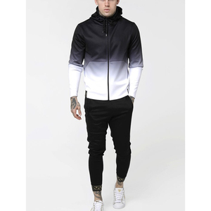 Offre Spéciale Marque Logo Personnalisé Sport Gym Porter Des survêtements de Velours Pour Hommes Sweat À Capuche Jogging Blanc Survêtement Slim Fit Ensemble - Product Image 2
