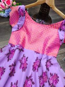 Robe longue à motif Floral pour femmes, tunique tendance, vêtement décontracté de Festival, identique à l'exportation royale - Product Image 5