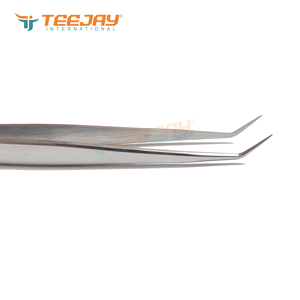 Offre Spéciale 14 cm 45 degrés Volume Et d'isolement Pince À Épiler Argent Fini Bien Conçu Meilleure Pointe Pour Extensions de Cils de Volume - Product Image 4