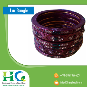 Brazalete de laca de Color rojo, Fabricación en la India - Product Image 2