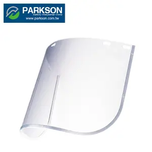 Taiwan Large Coverage Top Protection Clean Visual Anti Impact Face Shield Visor With Aluminium Bound CE EN166 ANSI Z87.1 VCA-85M