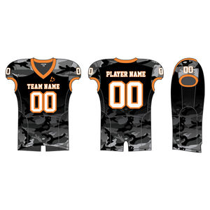 เสื้อเจอร์ซีย์ทีมอเมริกันฟุตบอลชุดทีมอเมริกันฟุตบอลสีต่างกันดีไซน์ใหม่ - Product Image 5