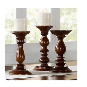 Décoratifs en bois bougeoir Chandelier En Bois Bougeoir décoratif taille différente pour l'extérieur et chambre usage décoratif - Product Image 5