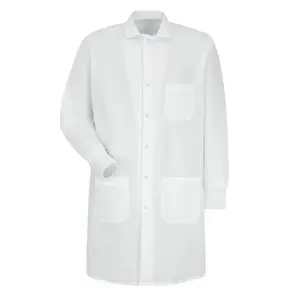 Verpleegkundige Ziekenhuis Medische Lange Lab Coat100 % Biologisch Katoen Gots Gecertificeerd Doctor Uniform